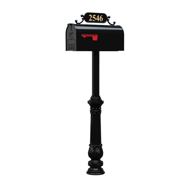Jefferson Mailbox System with Standard Mailbox